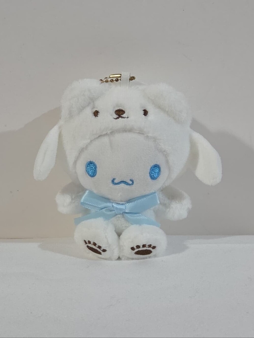 Cinnamoroll bear onesie plushie keychain